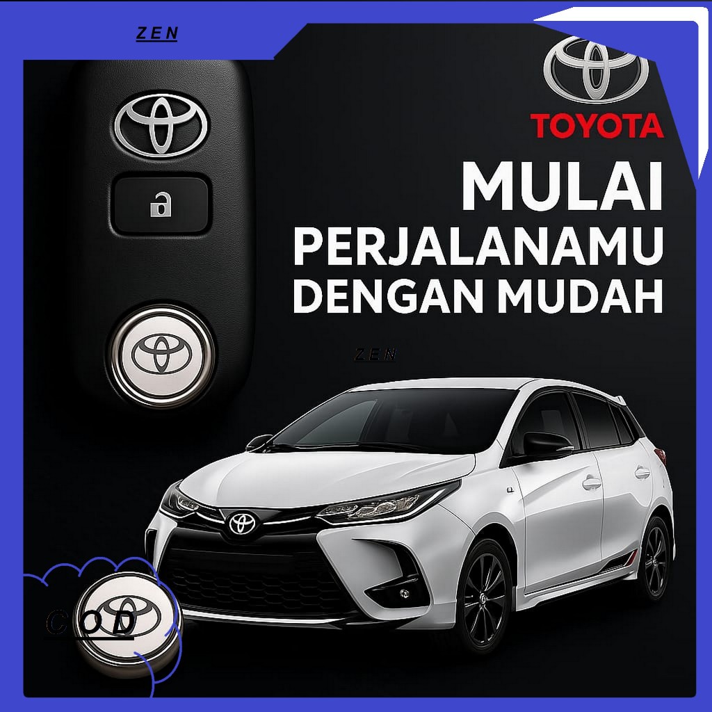 Baterai Remote Mobil YARIS ORIGINAL Battery Remote TOYOTA YARIS Baterai Kunci Remote TOYOTA YARIS un