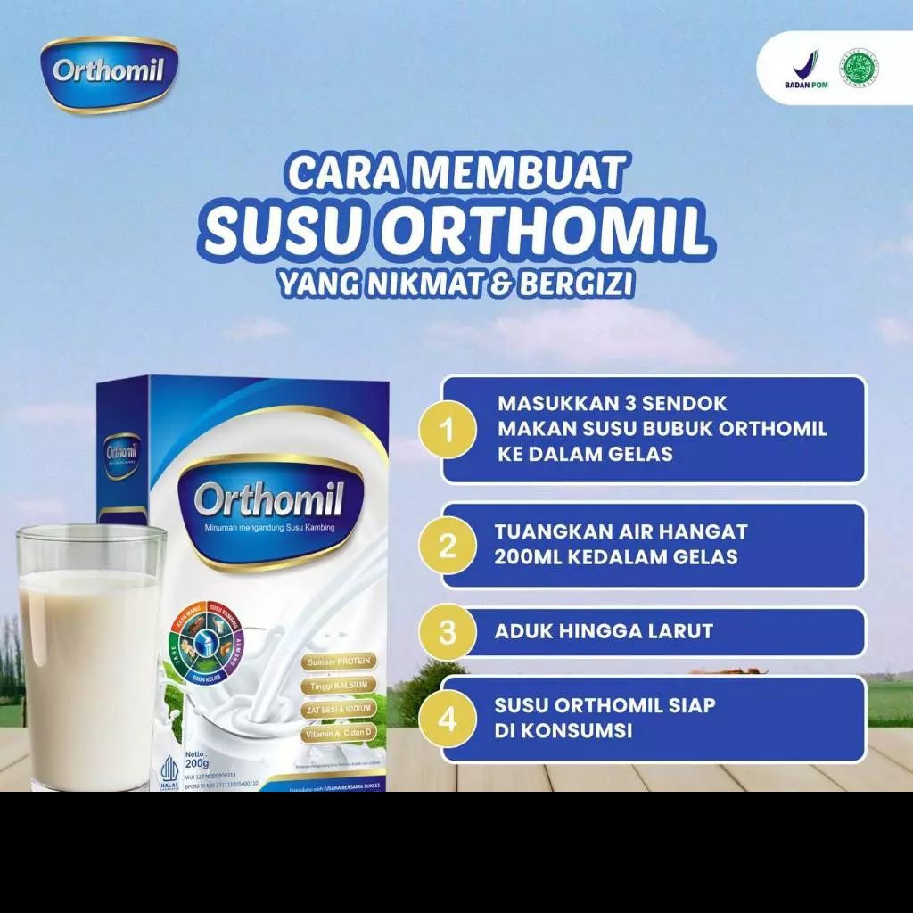 

Orthomil – Susu Kambing Herbal untuk Tulang & Sendi | 200g