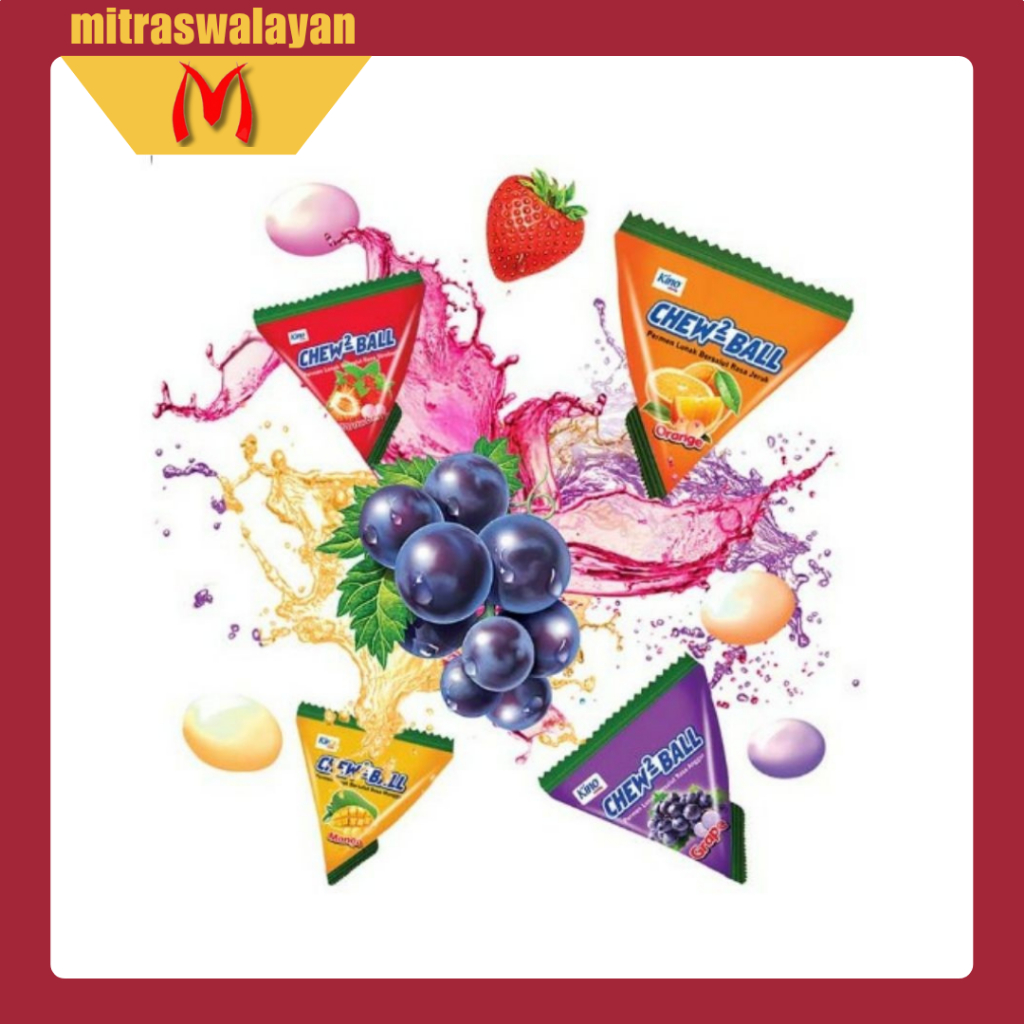 

KINO Permen Chew Chew Ball Kemasan Renceng 10*7.5 gr