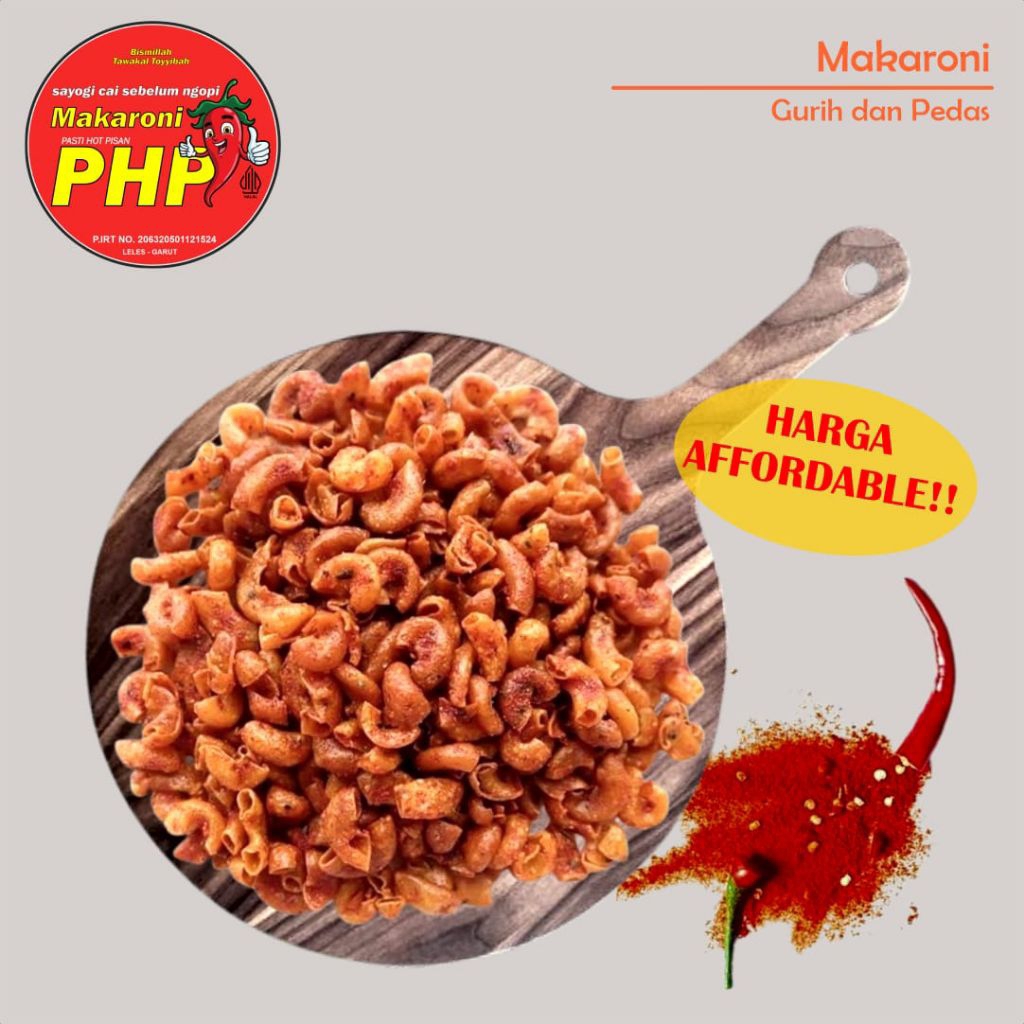

Makaroni Cikruh pedas gurih dengan aroma daun jeruk Pasti Hot Pisan (PHP)
