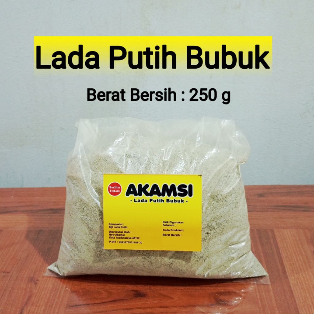 

Lada Putih Bubuk 250g / Merica Bubuk Akamsi