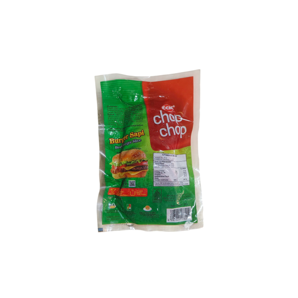 

Chop Chop Burger Sapi 250 gram