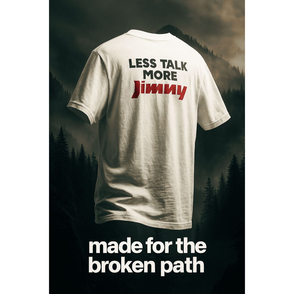 Kaos Pria Katun Adem RUSKAL JIMNY | T-Shirt Less Talk More Suzuki Jimny Offroad