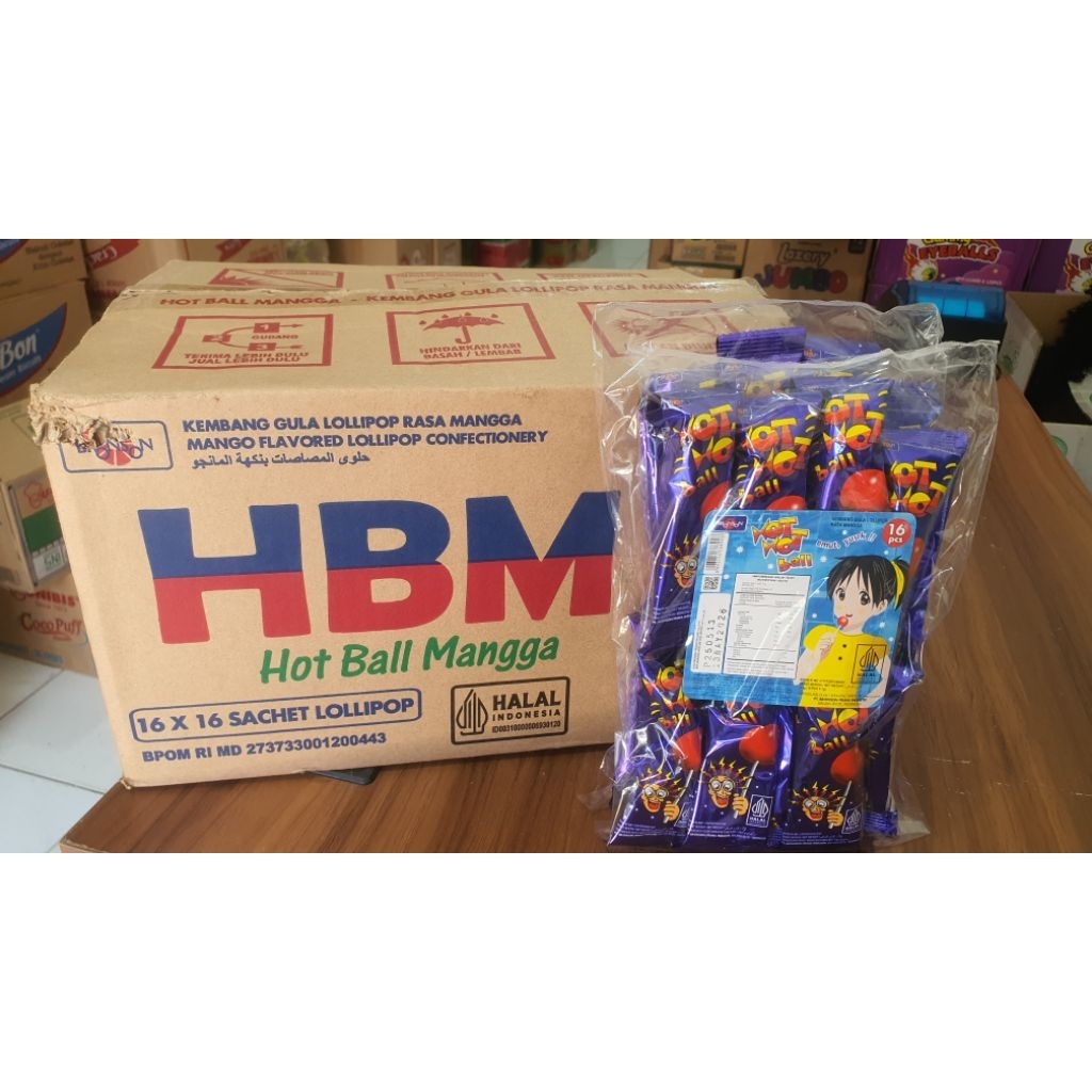 

Permen HBM (Hot Ball Mangga) 16 pcs