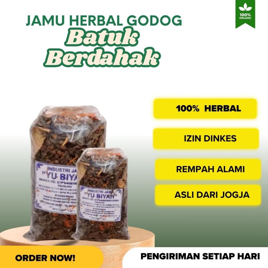 

Jamu godog batuk berdahak / kering/ tidak sembuh-sembuh, jamu herbal batuk sesak nafas