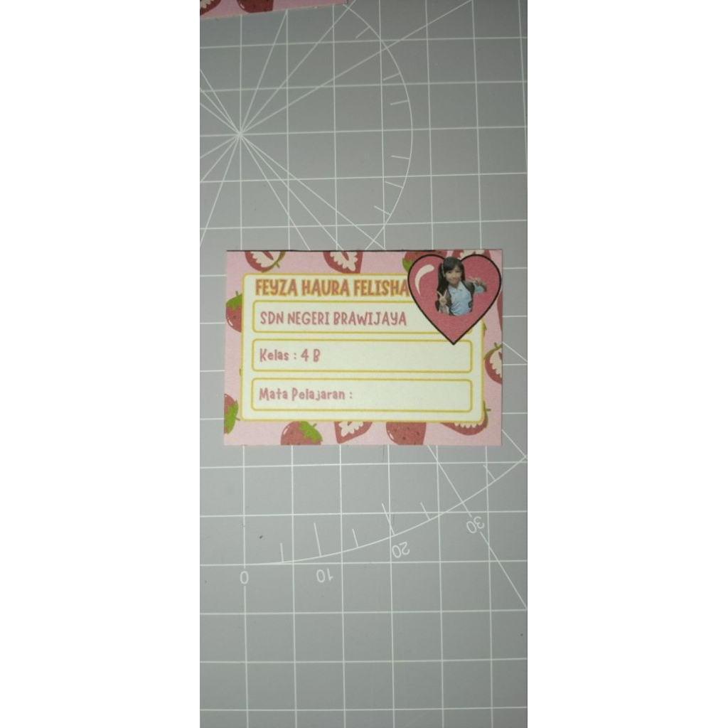 

Label Nama Buku Custom