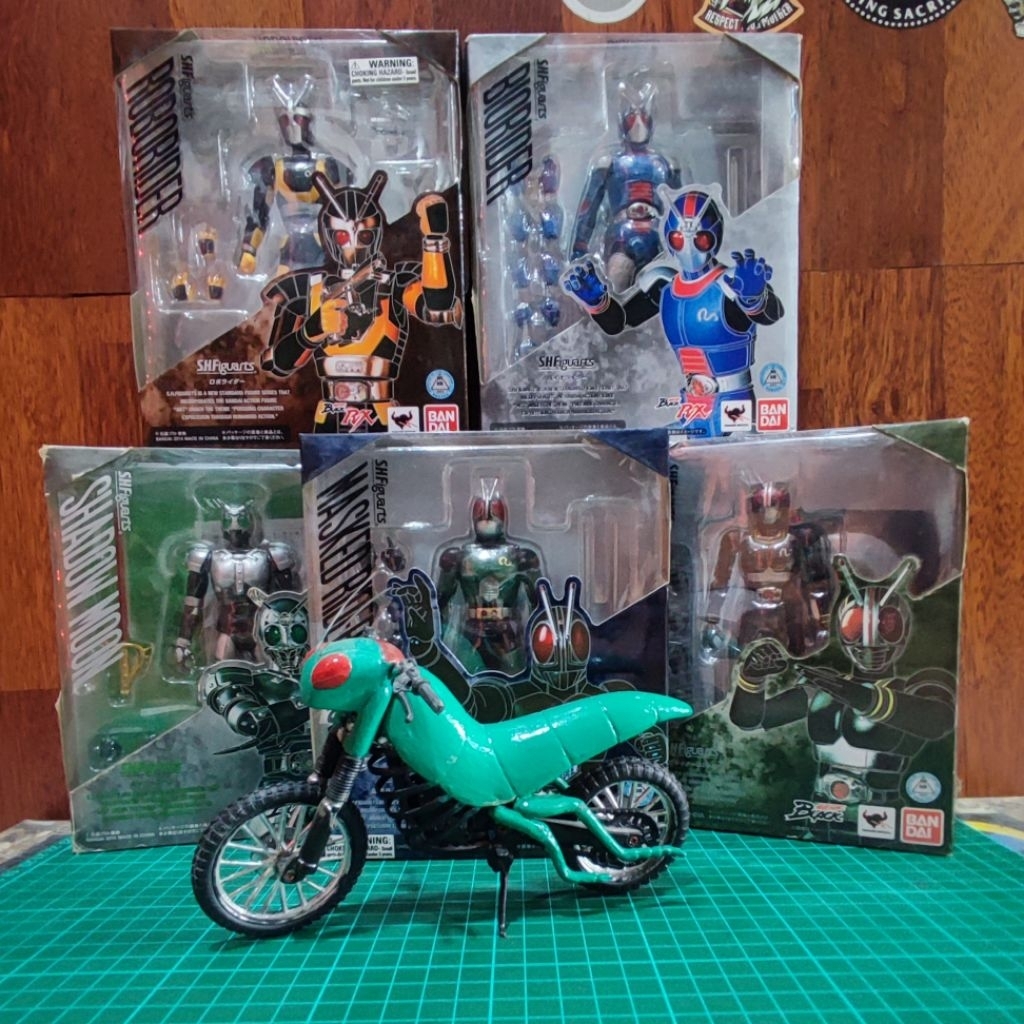 set shf Kamen rider black bonus battle hopper custom