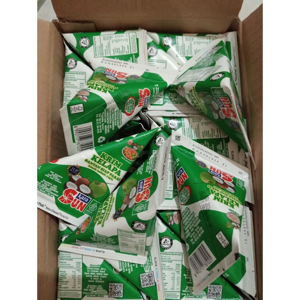 

Santan Kara Isi 18pc + Santan Sasa Isi 16pc Setengah Karton