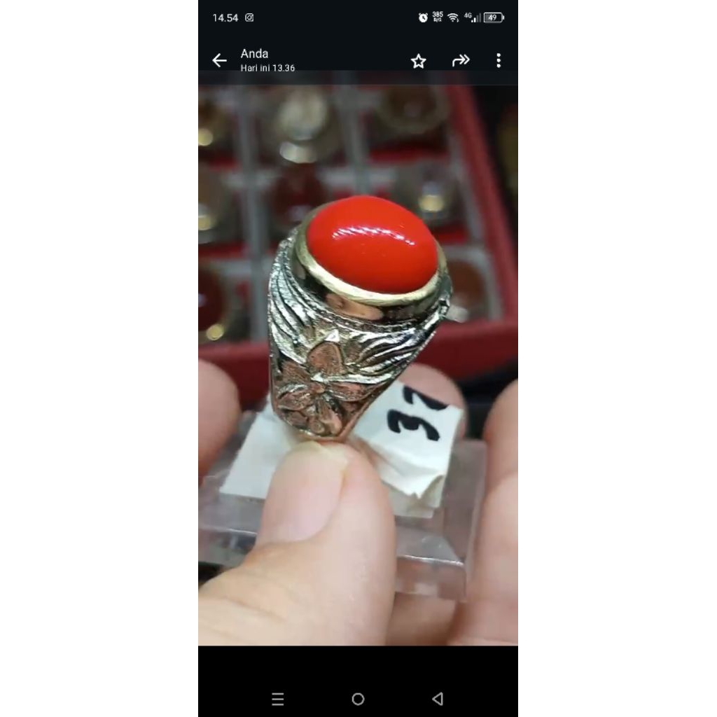 cincin red Marjan