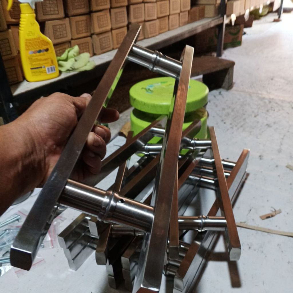 handle pintu tarikan pintu gagang pintu tembus