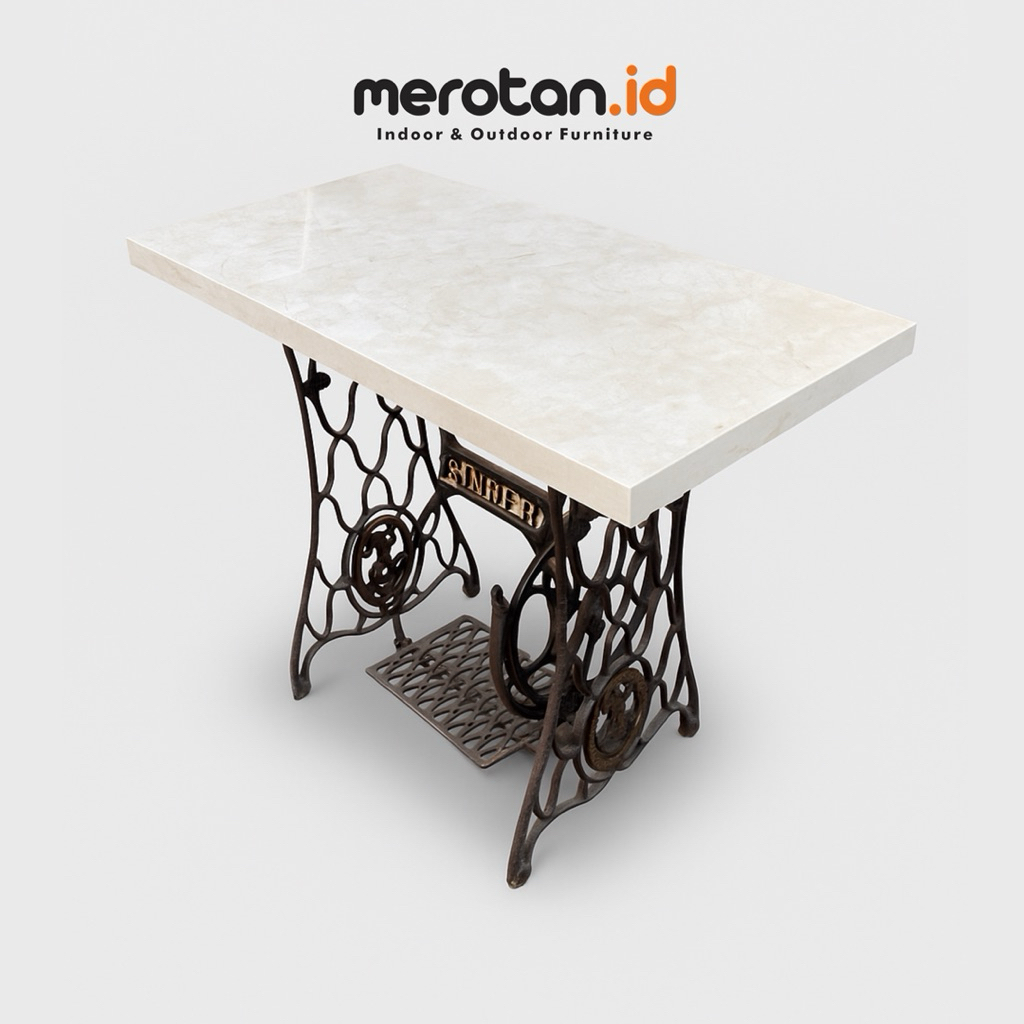 Meja Cafe Model Vintage Bahan Bekas Meja Jahit / Meja Makan Estetik Model Jadul