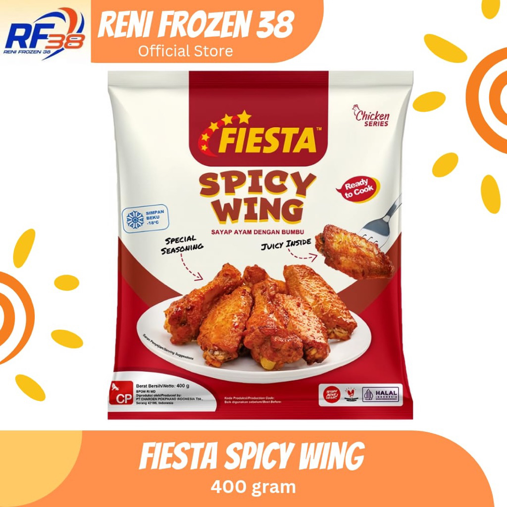 

Fiesta Spicy Wing 400 gram / Frozen food / Reni Frozen 38