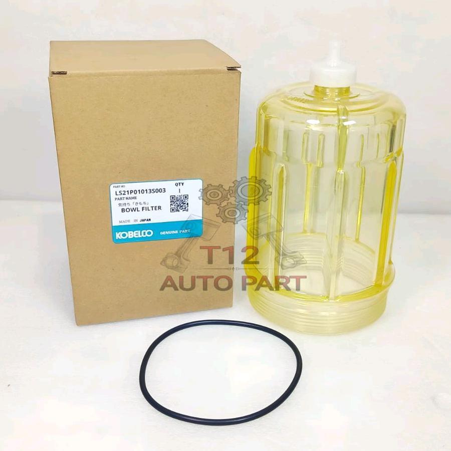 BOWL FILTER SK200-8 COVER TUTUP FUEL FILTER SEPARATOR GELAS RACOR KOBELCO SK200