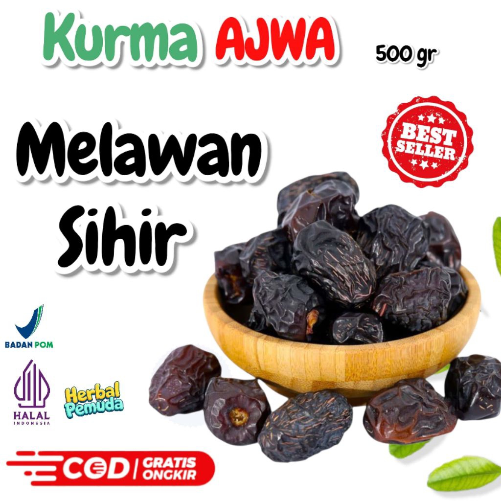 

Kurma Ajwa Madinah 500gr Kurma Ajwa Banyak Manfaat