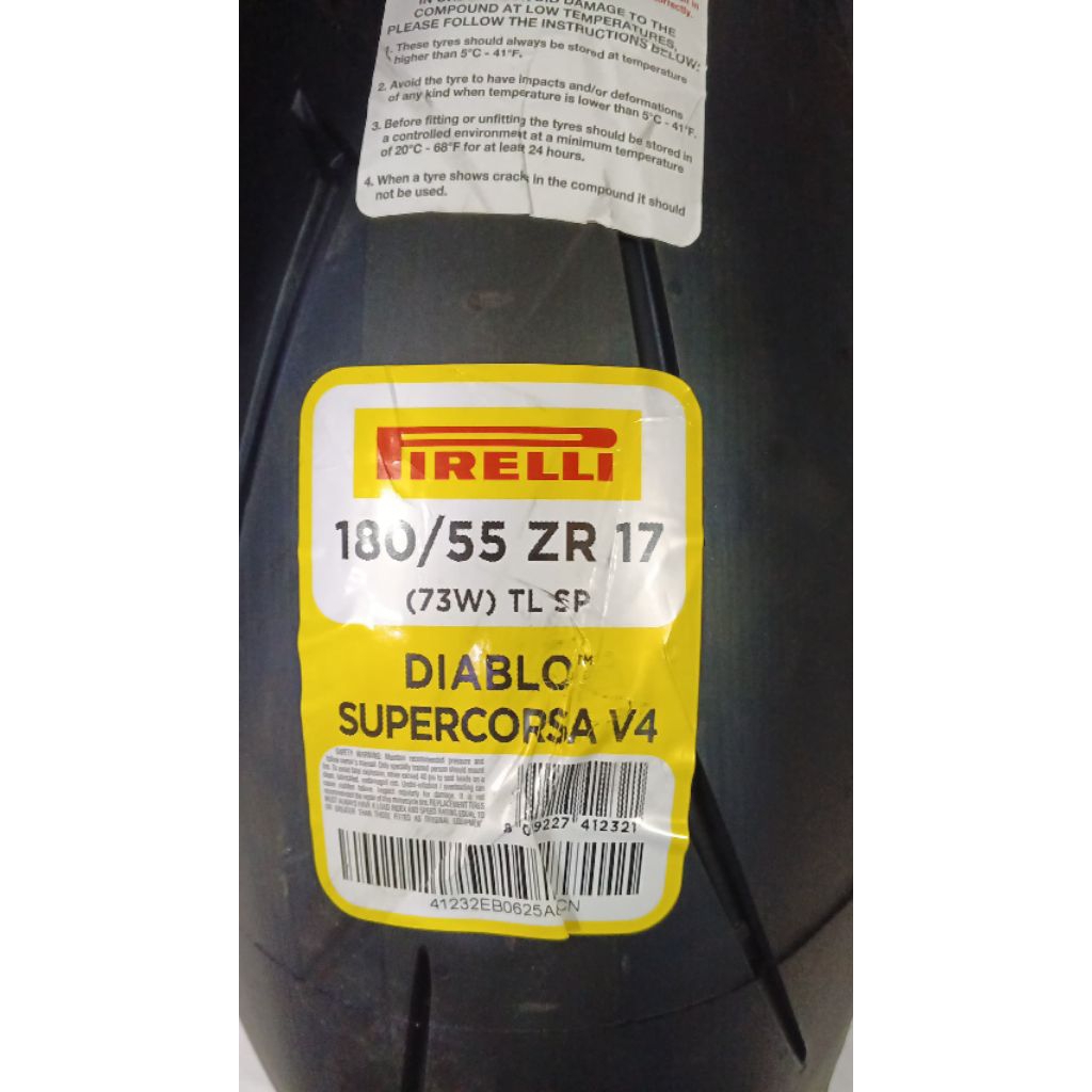BAN MOTOR PIRELLI DIABLO SUPERCORSA V4 (SP) 180/55-17