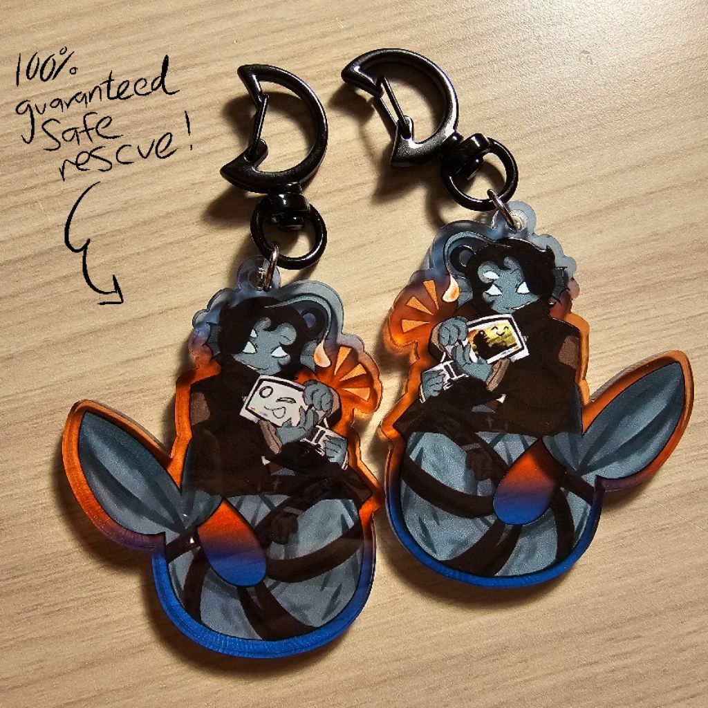 Keychain Acrylic - Sebastian Solace and pAInter Pressure