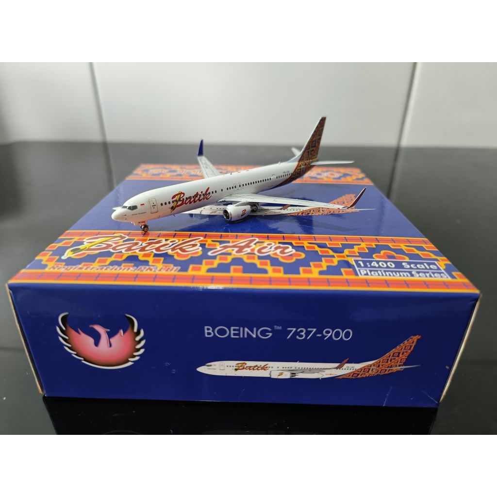 Diecast Batik Air Boeing B737-900 LBI Phoenix Models 1:400