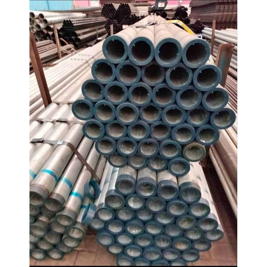 Pipa Besi Galvanis Medium 1.6 mm 1/2", 3/4", 1", 1¼", 1½", 2" Panjang 6 Meter