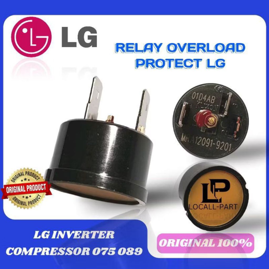 Relay Overload kulkas LG inverter original 100℅
