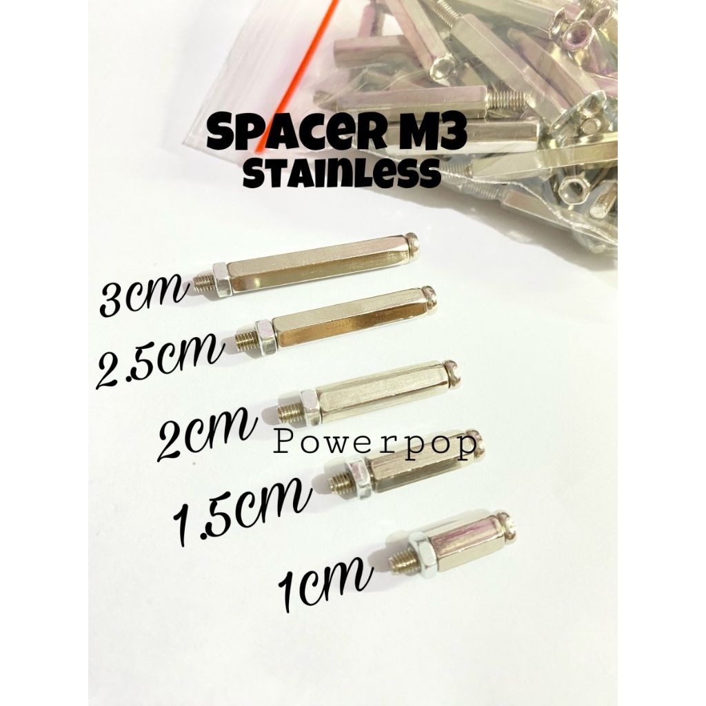 SPACER 3CM PLUS BAUT DAN MUR