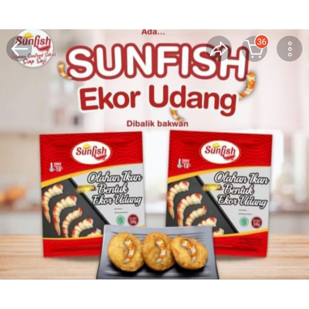 

Sunfish Ekor Udang 500 Gr