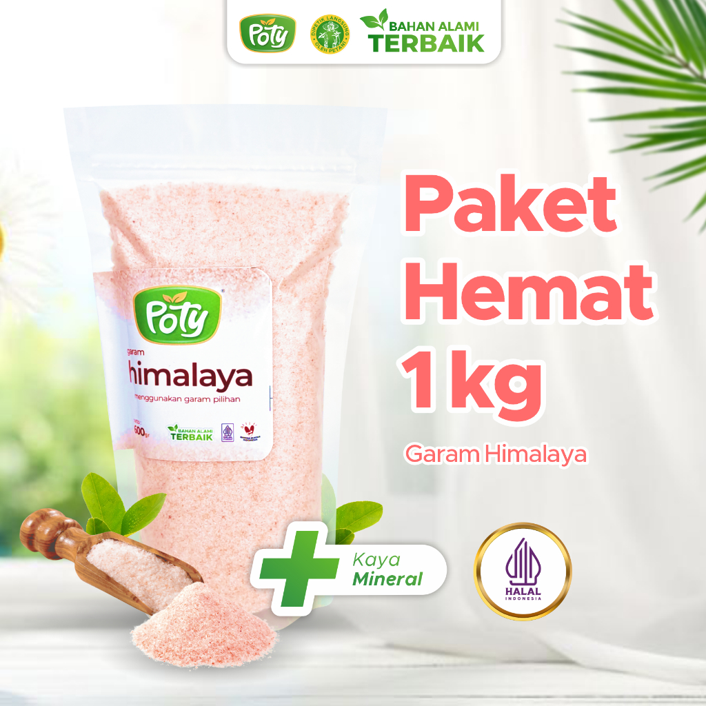 

Himalayan Salt 1 kg Original Garam Himalaya Premium Organik