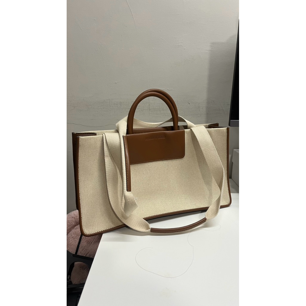 Charles n Keith x itzy tote bag preloved