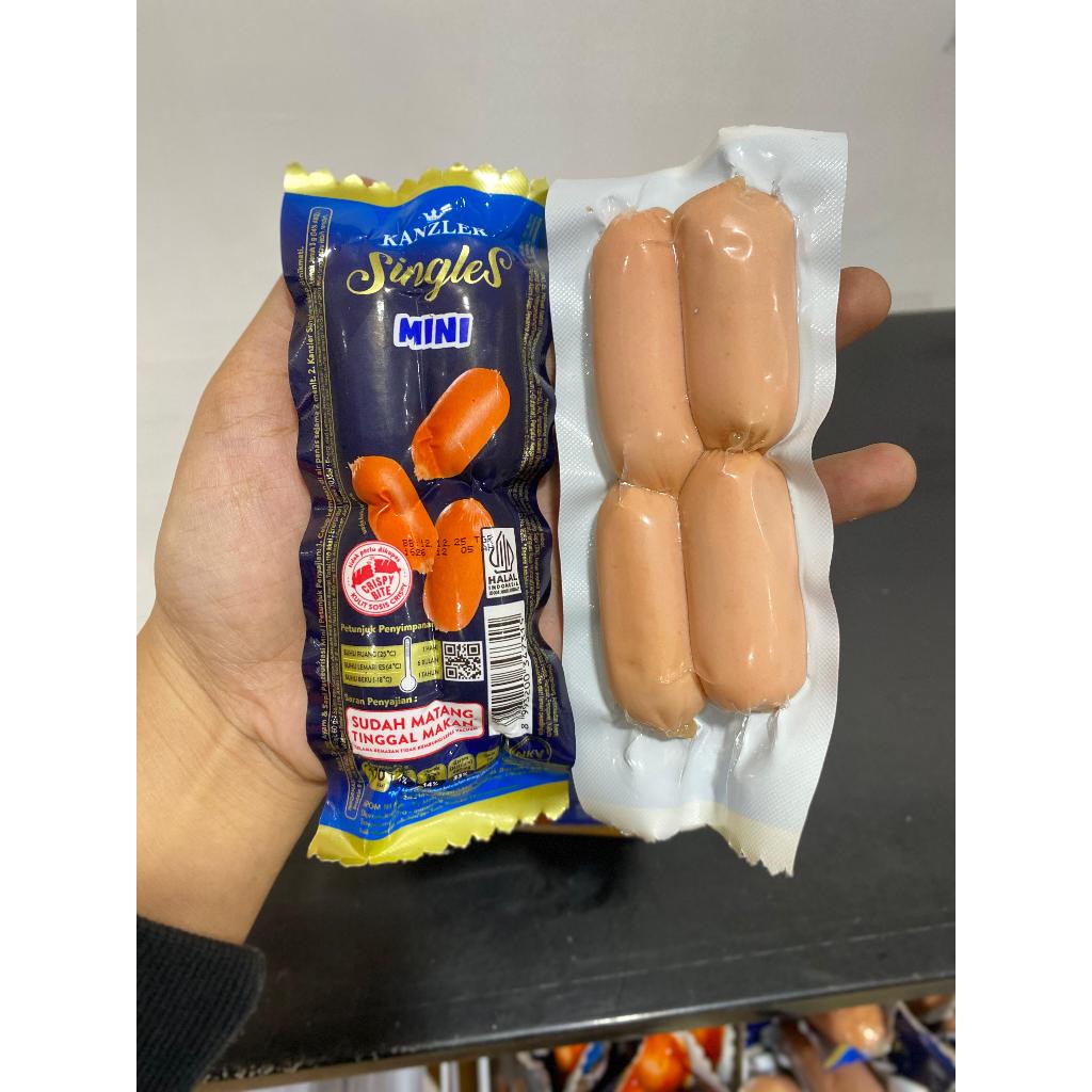 

KANZLER SINGLES MINI / SOSIS SINGLE SATUAN / AYU PUTRI FROZEN FOOD