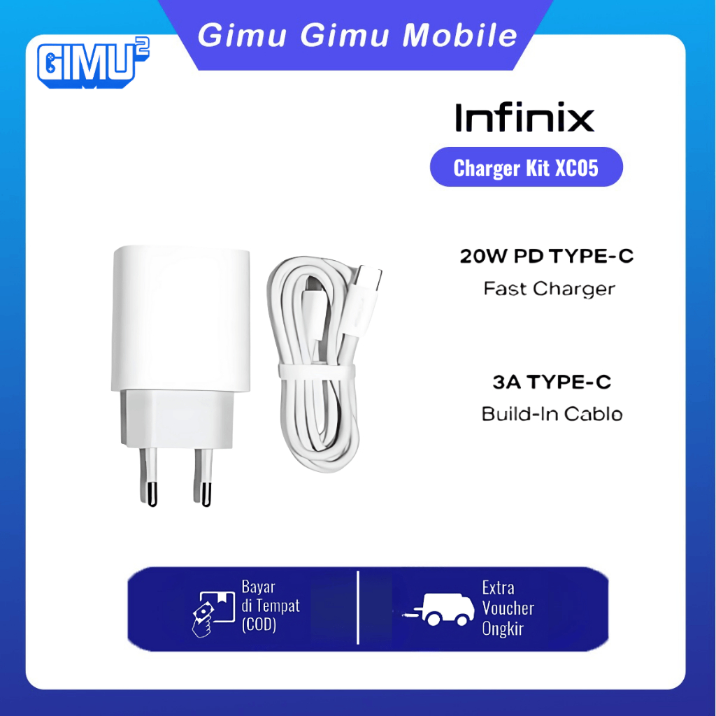 Infinix Charger XC05 White 20W
