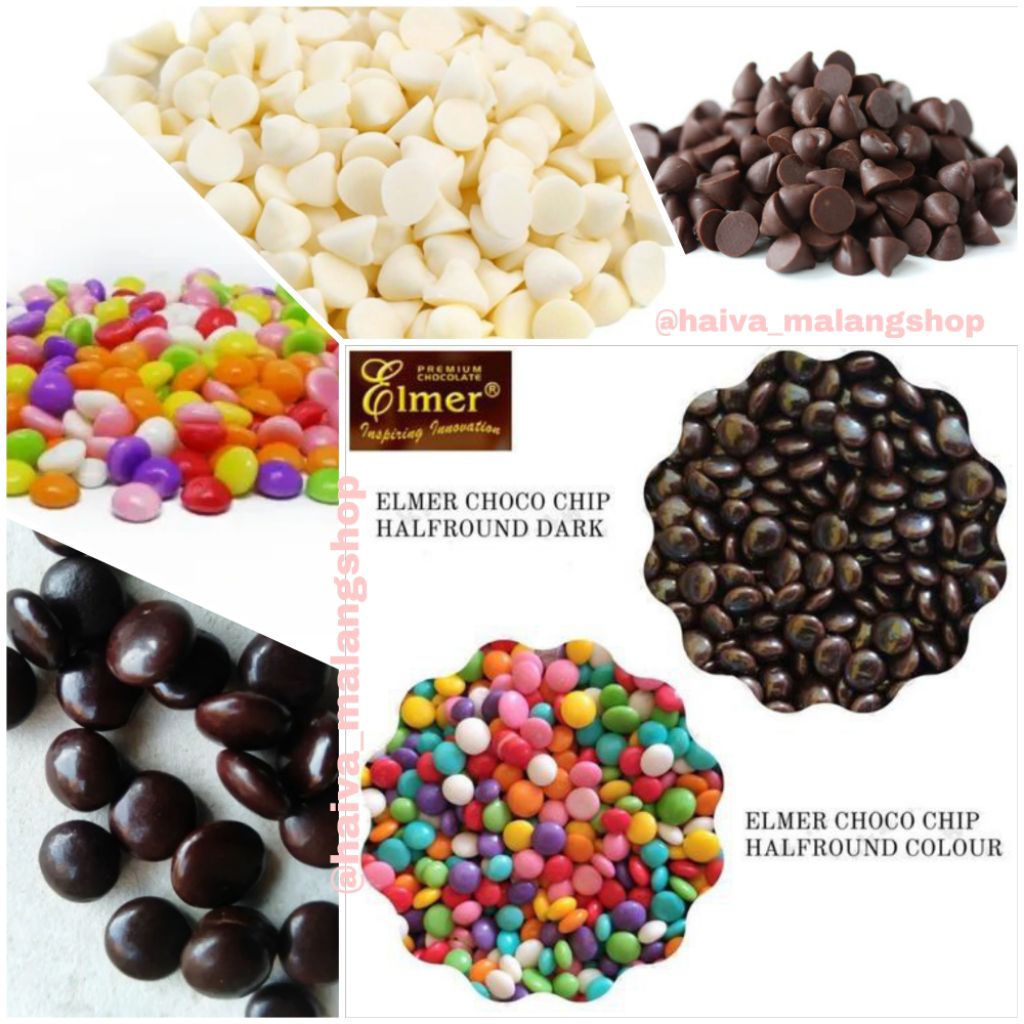 

Choco Chip - Coklat Chips - Topping Ice Cream - Rainbow - Elmer Choco Chips - Chip 100gr