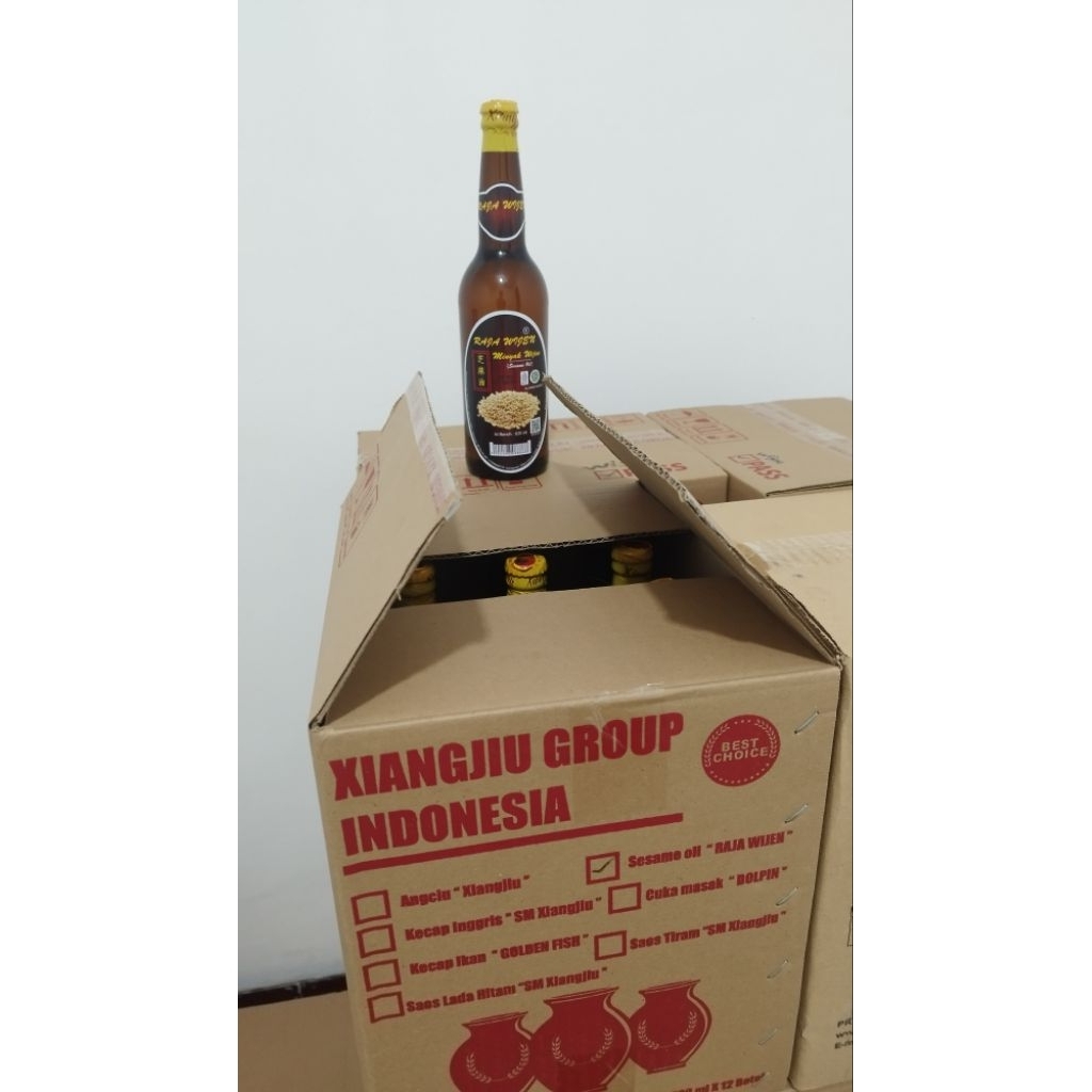 

Minyak Wijen "Raja Wijen" 620ml isi 12 botol.