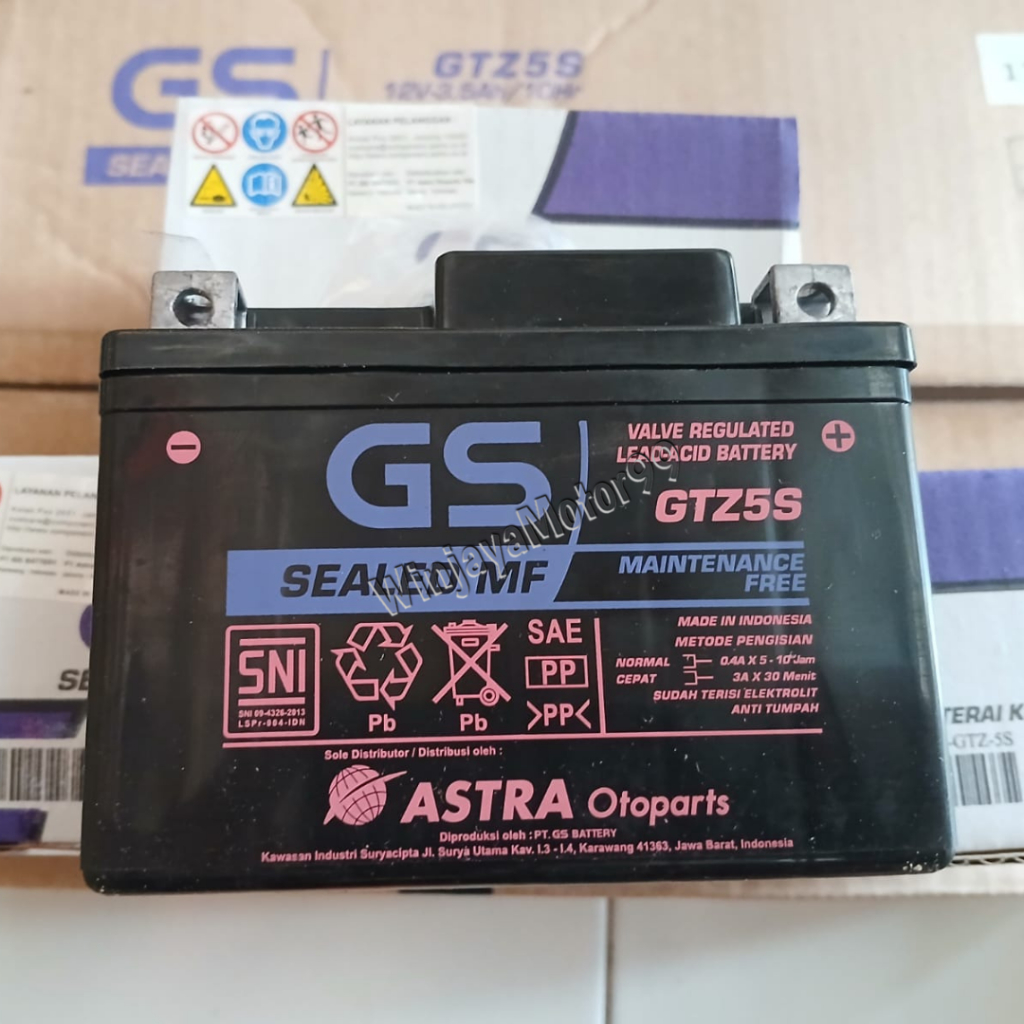 Aki Accu GTZ5S Sealed MF GS Asra Otoparts