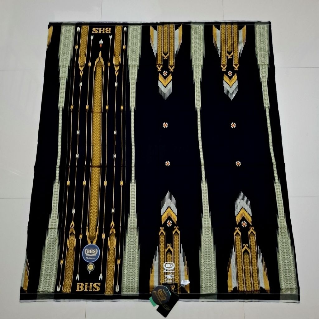 Sarung BHS Masterpiece SGF Gold Kombinasi Hitam Emas Jahitan Tengah ATBM Limited