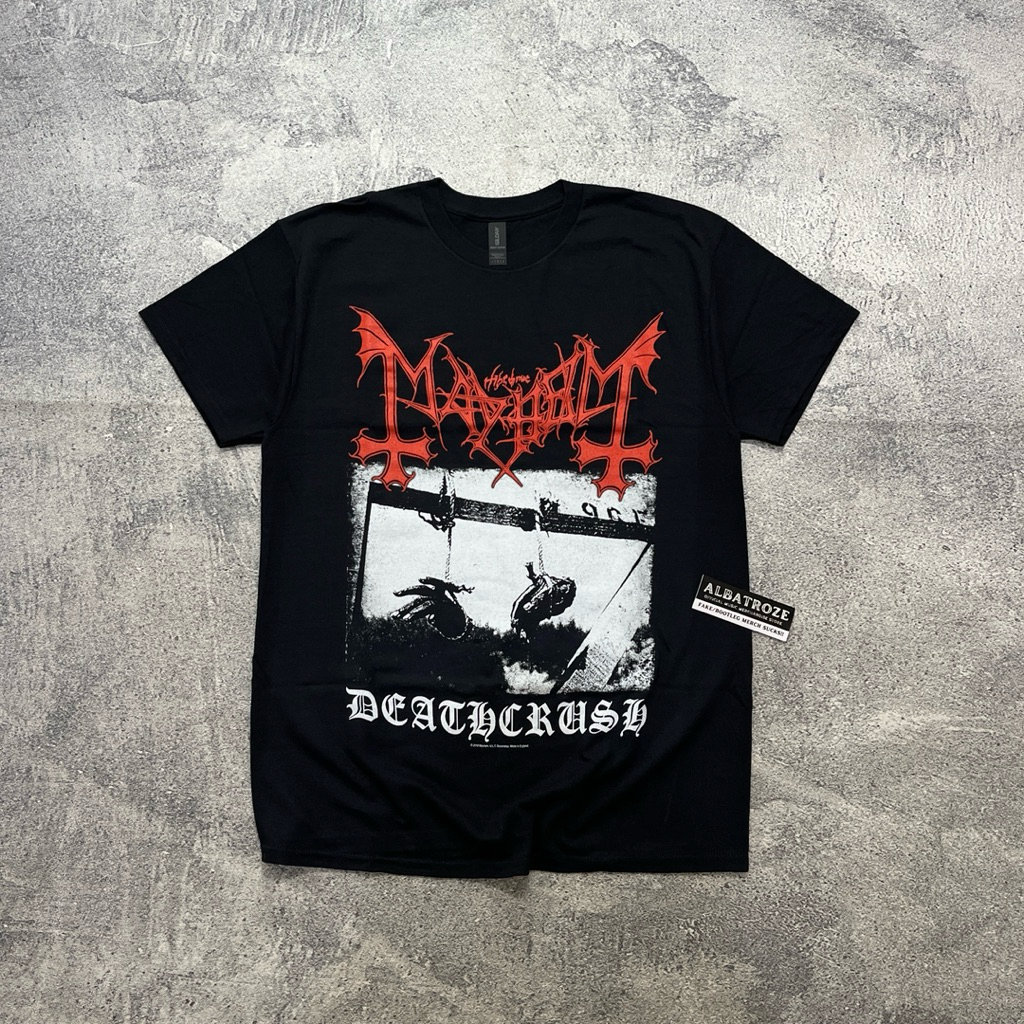 T-SHIRT / KAOS BAND OFFICIAL MAYHEM - DEATHCRUSH