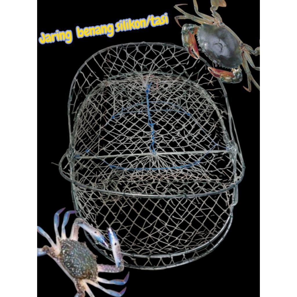 Rakkang/perangkap kepiting paling ampuh ( jaring silikon/tasi)