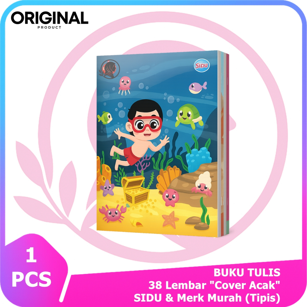 

Buku Tulis 38 Lembar isi 10 pcs SIDU & Merk Murah