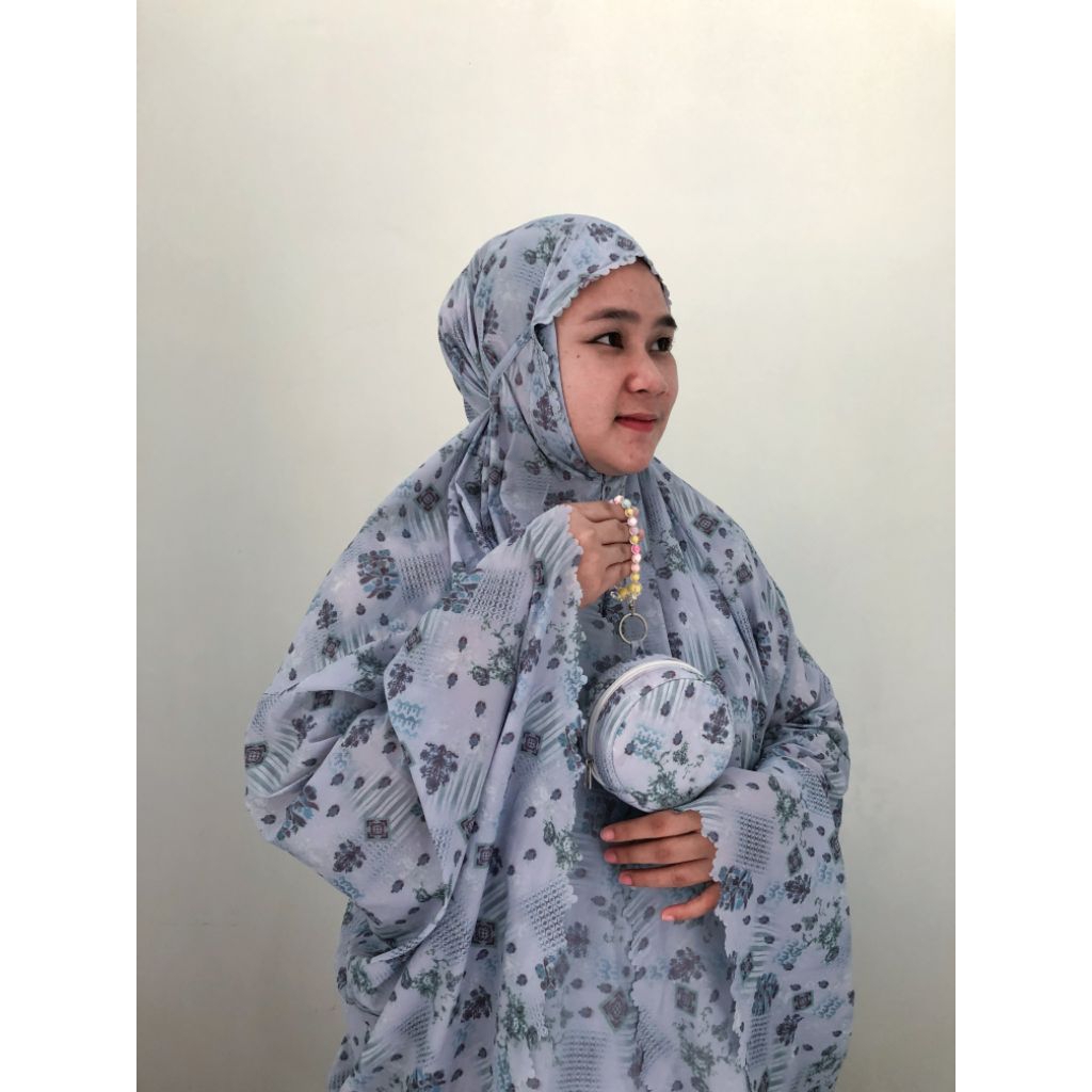 Mukena traveling mini pouch premium