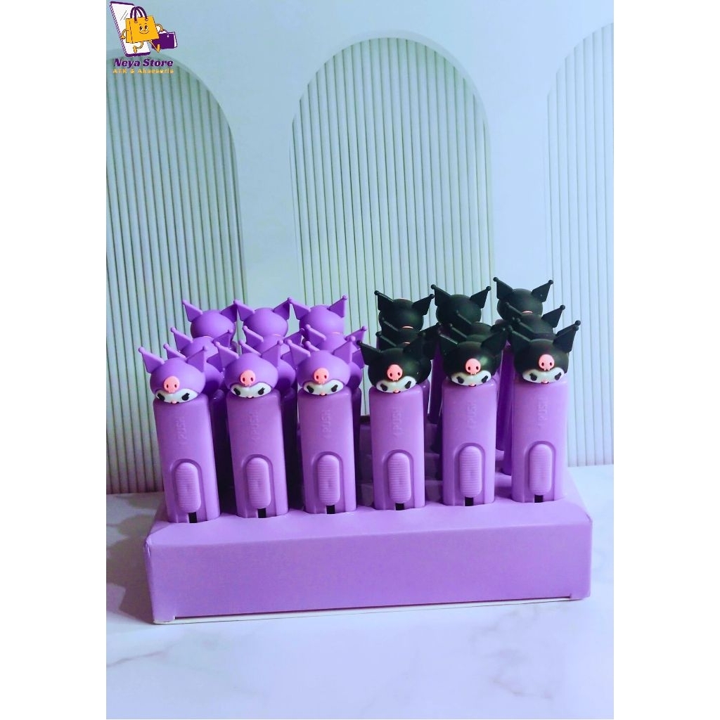 

Cutter Mini Portable Pisau Pemotong Kertas Motif Kuromi Kater Kecil Cutter Unboxing Paket