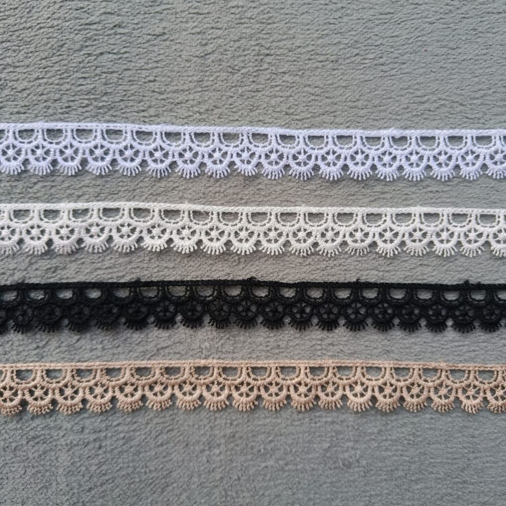 Renda giper lebar 2cm, renda gyper (per roll 15yard)