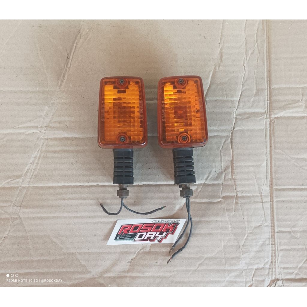 Sein Riting Kotak GL100 Original Lampu Sein Reteng Riting Honda GL100 GL125 Win Win100 Original Lepa