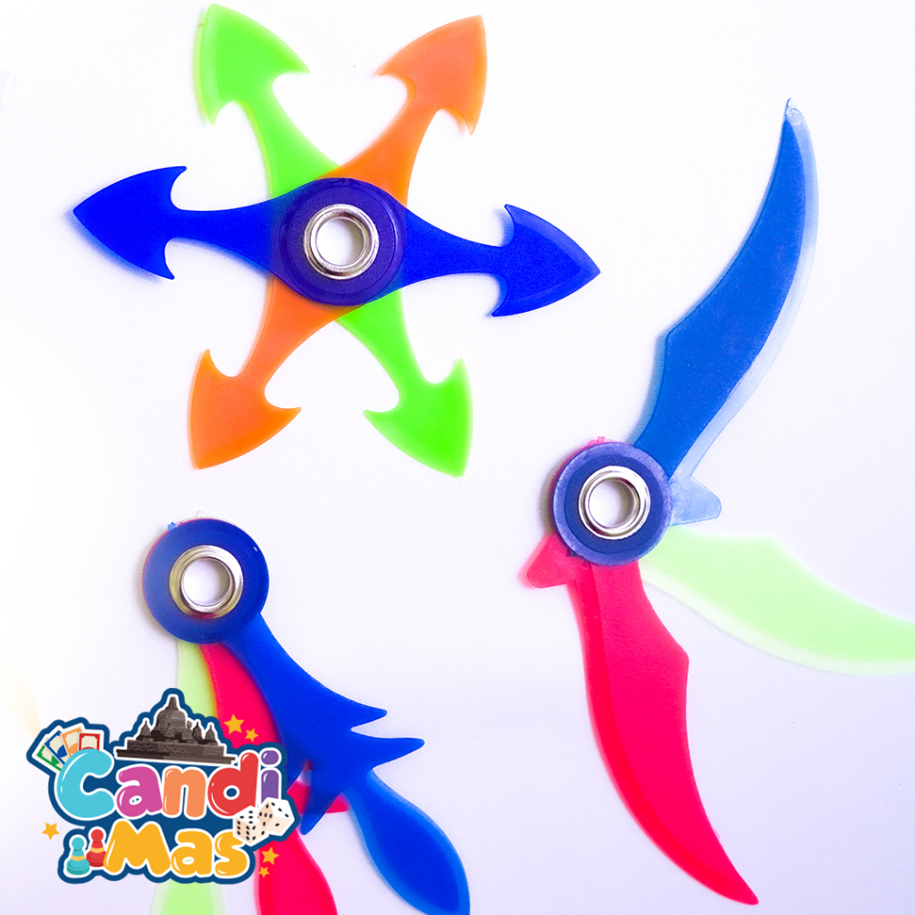 MAINAN ANAK NINJA SHURIKEN LEMPAR LIPAT PELASTIK MURAH