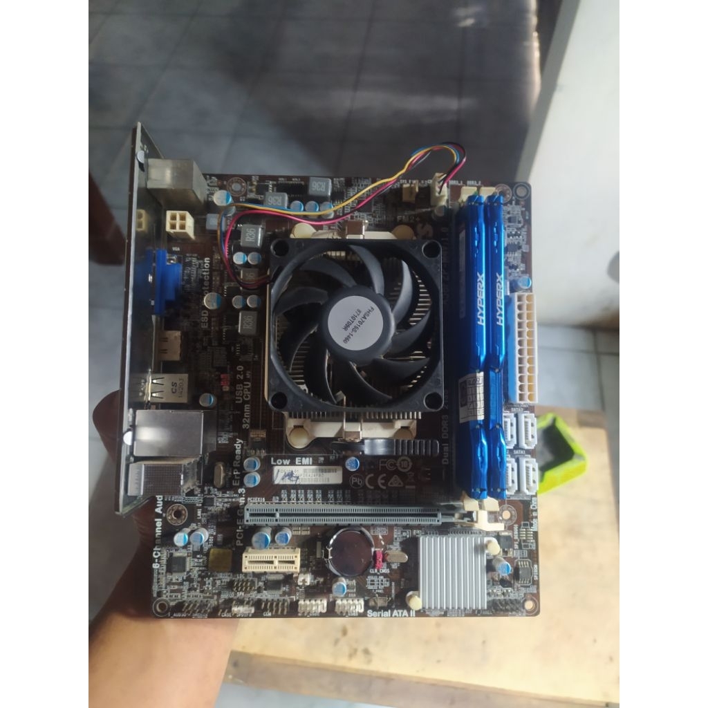 PAKET PC KOMPUTER AMD MURAH MERIAH MOBO ECS FM2+ AMD A6 5400K RAM 6GB