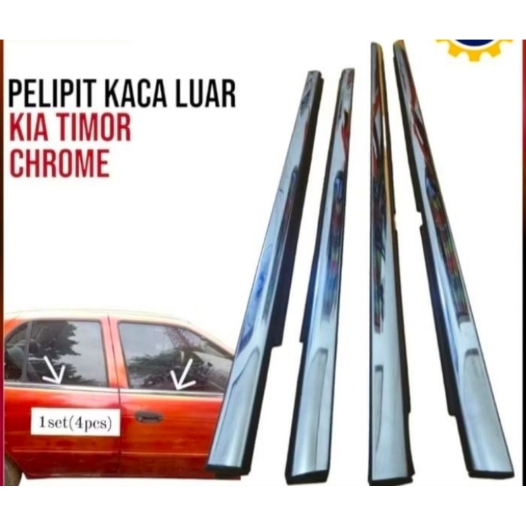 karet pelipit kaca luar water strip kaca mobil KIA TIMOR SOHC DOHC