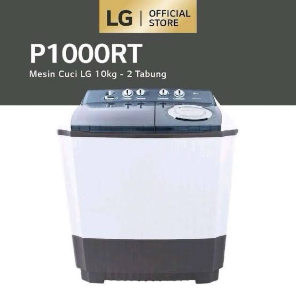 Mesin cuci LG 2 tabung 10 kg. mesin cuci 2 tabung 10 kg LG p1000rt. Mesin cuci lg 10 kg 2 tabung