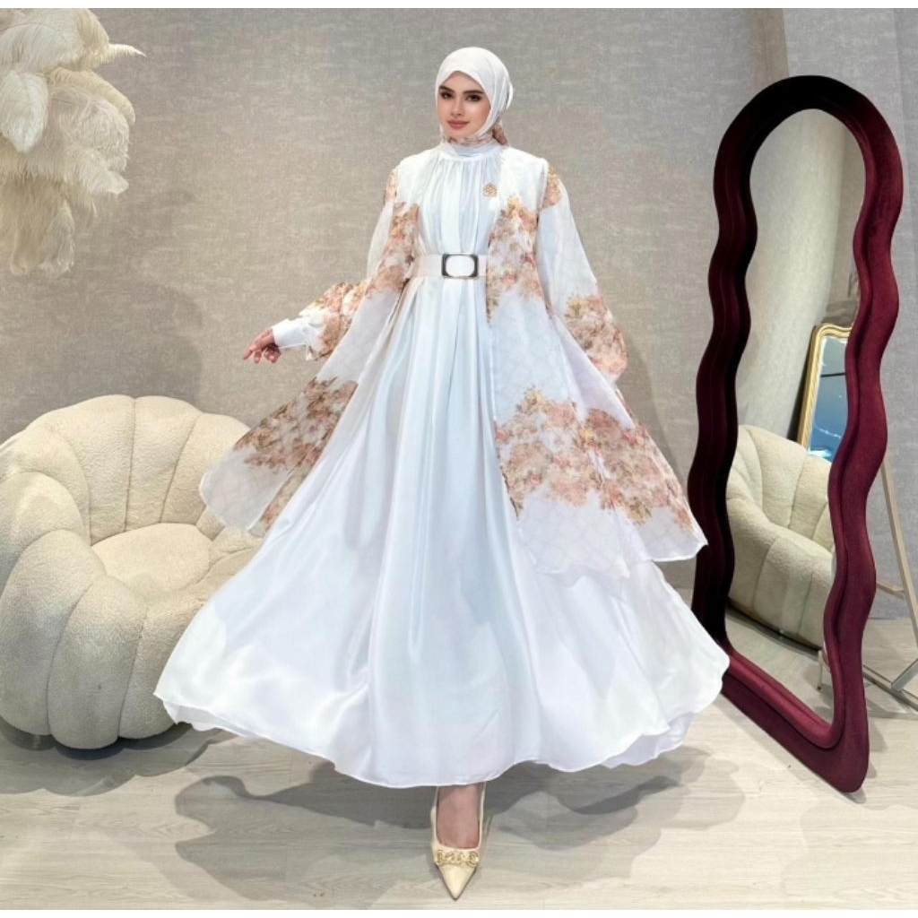 SHELLASAUKIA GAMIS SET BLAZER  SET HIJAB