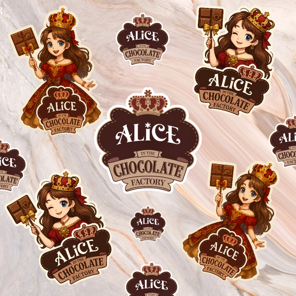 

[FREE GIFT] Sticker Alice Chocolate