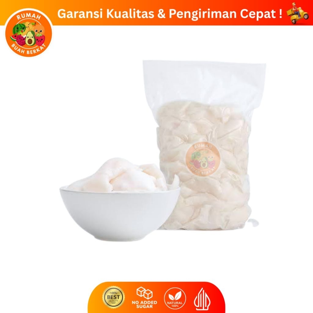 

Daging Kelapa Muda Frozen / Daging Kelapa Premium Asli / Kelapa Frozen Murni Kemasan 1 Kg