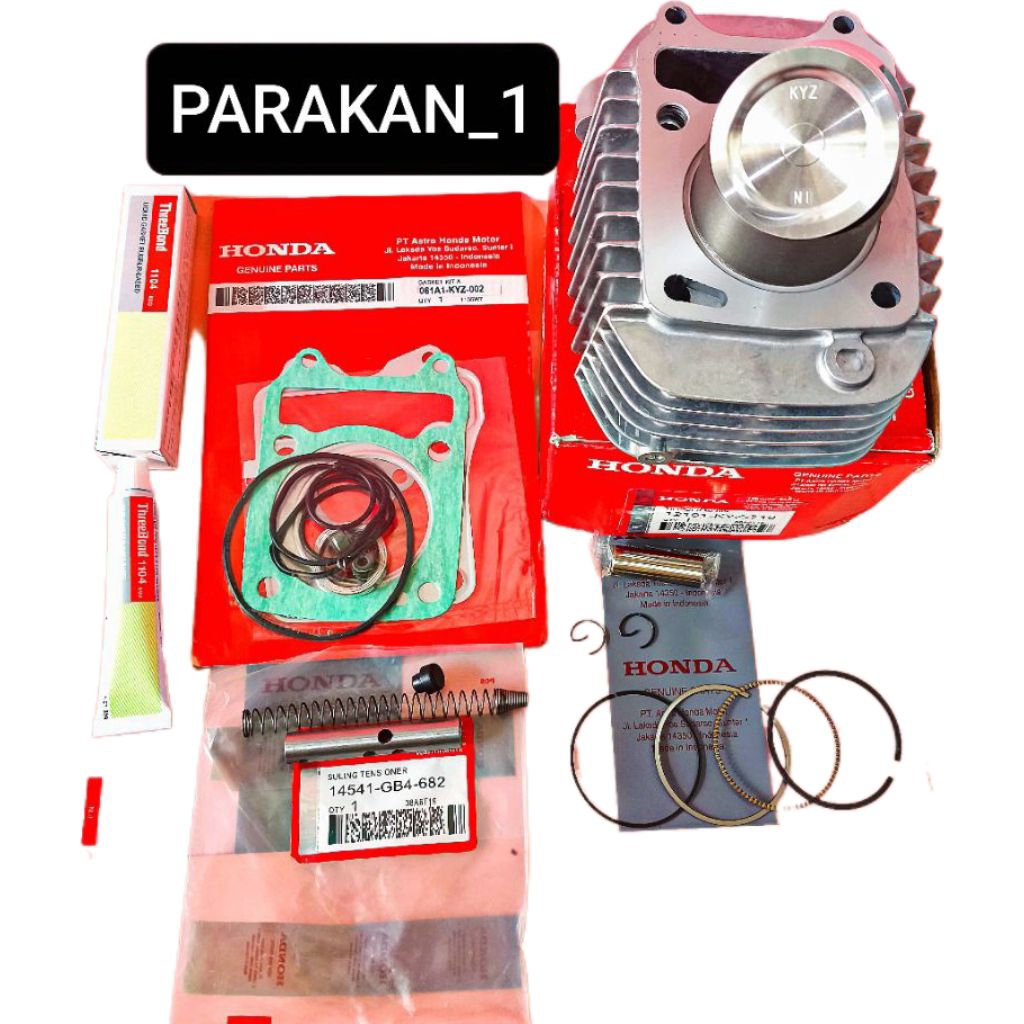 SILINDER MESIN PLUS PISTON 4 ITEM 12100-KYZ-900 BLOK SEHER SUPRA X125cc FI HELM IN, BLADE 125 INJEKS