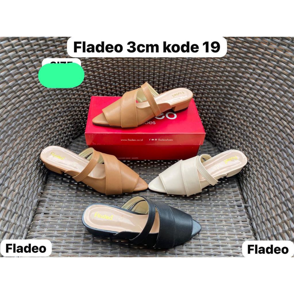 Sandal Wanita Fladeo Hak3cm