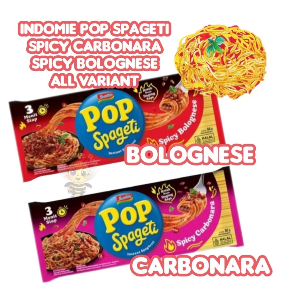 

Indomie Pop Spageti Spicy Carbonara Spicy Bolognese All Variant